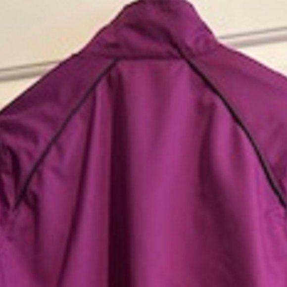 Women Reebok Jacket (Purple, Gray Trim) Size Medium Zipper Enclosure Active Wear - Picture 4 of 4